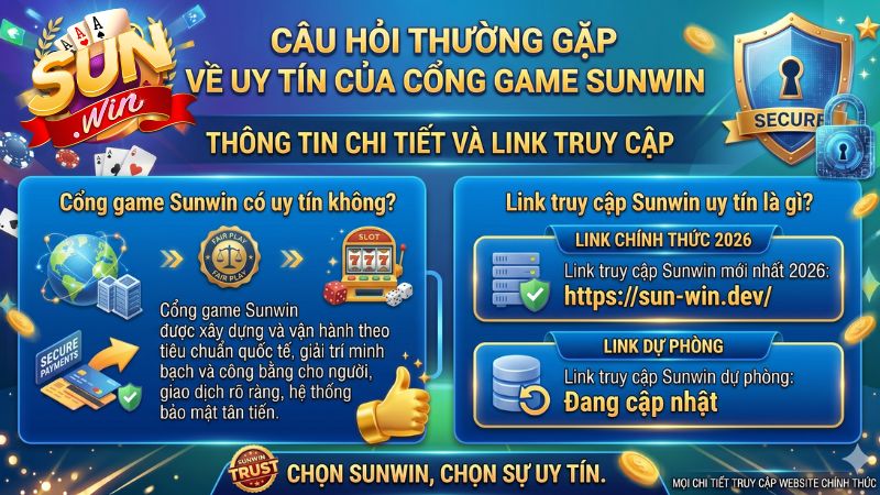 Câu hỏi về uy tín của cổng game Sunwin