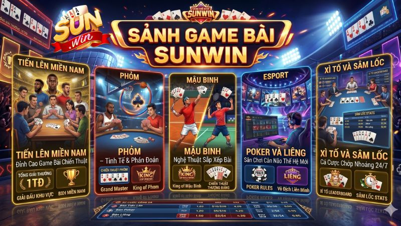 Tìm hiểu về sảnh game bài Sunwin hiện nay