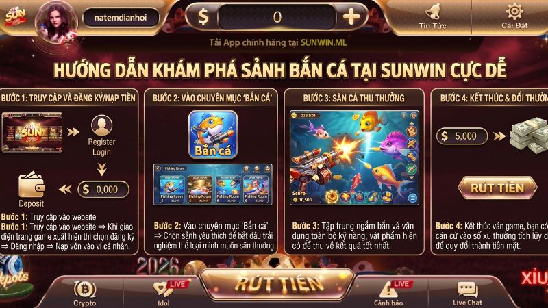 Quy trình tham gia khám phá sảnh bắn cá Sunwin 